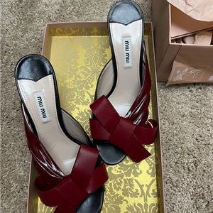 Authentic NWT MiuMiu Sandals Size IT37.5
